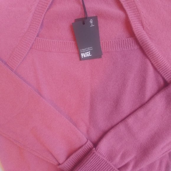 NWOT Paige Cherise Sweater Raspberry Mousse WoolSz Large - Picture 3 of 10